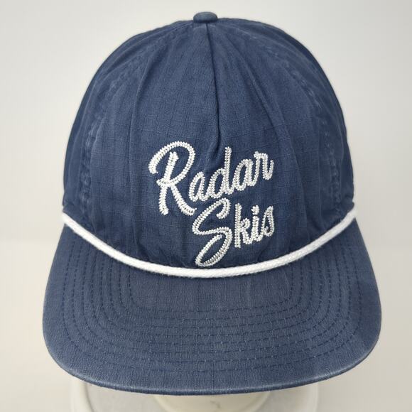 Radar Skis Slideback Baseball Cap Blue One Size Adjustable Embroidered Rope - Picture 2 of 8
